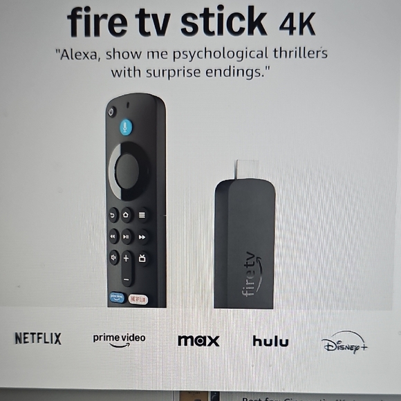 NEW Amazon Fire Stick 4k *Newest Model* W AI Powered Fire search Black - Picture 1 of 8